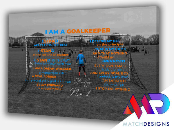 Goalkeeper canvas print