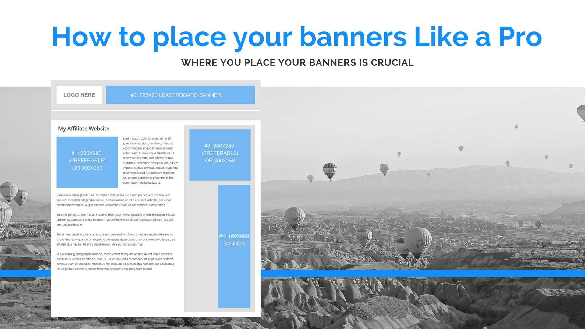 How to place your banners How to place your banners like a pro
