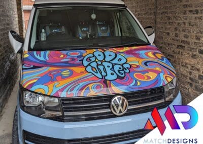 Vinyl bonnet wrap Hull