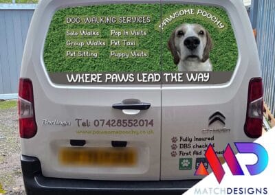 Dog Walking Van Graphics