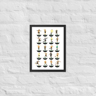 Hull City Subbuteo Legends Framed poster